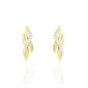 Histoire d'Or Boucles D'oreilles Puces Ester Or Jaune Diamant