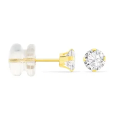 Boucles D'oreilles Puces Eddie Or Jaune Oxyde De Zirconium-Histoire d'Or Clearance