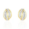 Histoire d'Or Boucles D'oreilles Puces Enora Or Jaune Diamant