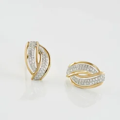 Histoire d'Or Boucles D'oreilles Puces Enora Or Jaune Diamant