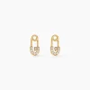 Histoire d'Or Boucles D'oreilles Puces Epiktetos Or Jaune Oxyde De Zirconium