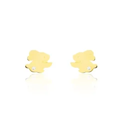 Boucles D'oreilles Puces Elioussa Lapin Or Jaune Oxyde De Zirconium-Histoire d'Or Clearance