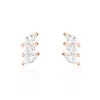 Boucles D'oreilles Puces Edma Or Rose Oxyde De Zirconium-Histoire d'Or Sale