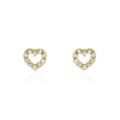 Boucles D'oreilles Puces Eily Or Jaune Oxyde De Zirconium-Histoire d'Or Best
