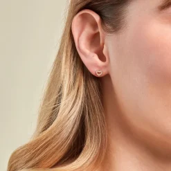 Boucles D'oreilles Puces Eily Or Jaune Oxyde De Zirconium-Histoire d'Or Best