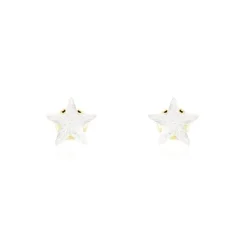 Boucles D'oreilles Puces Elais Etoile Or Jaune Oxyde De Zirconium-Histoire d'Or Hot