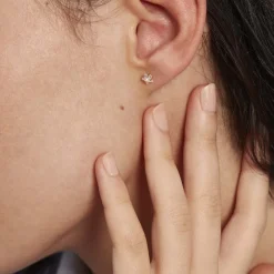 Boucles D'oreilles Puces Elais Etoile Or Jaune Oxyde De Zirconium-Histoire d'Or Hot