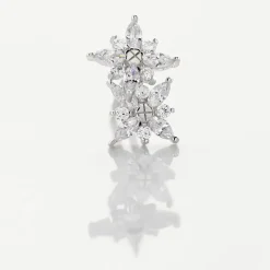 Histoire d'Or Boucles D'oreilles Puces Eclat Argent Blanc Oxyde De Zirconium