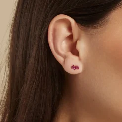 Boucles D'oreilles Puces Euclid Or Jaune Oxyde De Zirconium-Histoire d'Or Online