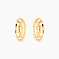 Histoire d'Or Boucles D'oreilles Puces Elodile Ovale Or Jaune