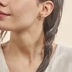 Histoire d'Or Boucles D'oreilles Puces Elodile Ovale Or Jaune