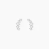Boucles D'oreilles Puces Elinore Argent Blanc Oxyde De Zirconium-Histoire d'Or Clearance