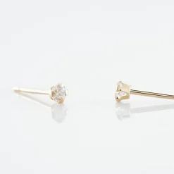 Histoire d'Or Boucles D'oreilles Puces Eddie Or Jaune Oxyde De Zirconium