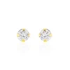 Boucles D'oreilles Puces Eddie Or Jaune Oxyde De Zirconium-Histoire d'Or Clearance