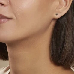 Boucles D'oreilles Puces Fidelia Boule Or Blanc-Histoire d'Or Best