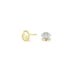 Boucles D'oreilles Puces Franzine Coquillage Or Jaune-Histoire d'Or Best