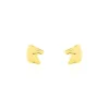Boucles D'oreilles Puces Freyia Cheval Or Jaune-Histoire d'Or New