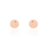 Boucles D'oreilles Puces Fidelia Boule Or Rose-Histoire d'Or New