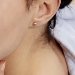 Boucles D'oreilles Puces Fidelia Boule Or Jaune-Histoire d'Or Online