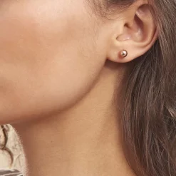 Histoire d'Or Boucles D'oreilles Puces Fidelia Boule