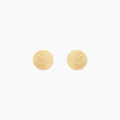 Histoire d'Or Boucles D'oreilles Puces Fidelia Boule Sablee