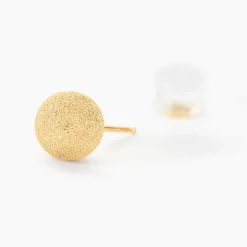 Histoire d'Or Boucles D'oreilles Puces Fidelia Boule Sablee