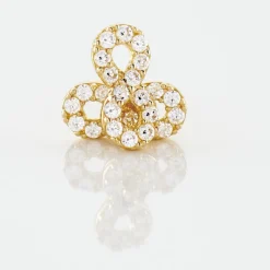 Boucles D'oreilles Puces Fannelle Infini Or Jaune Oxyde De Zirconium-Histoire d'Or Online