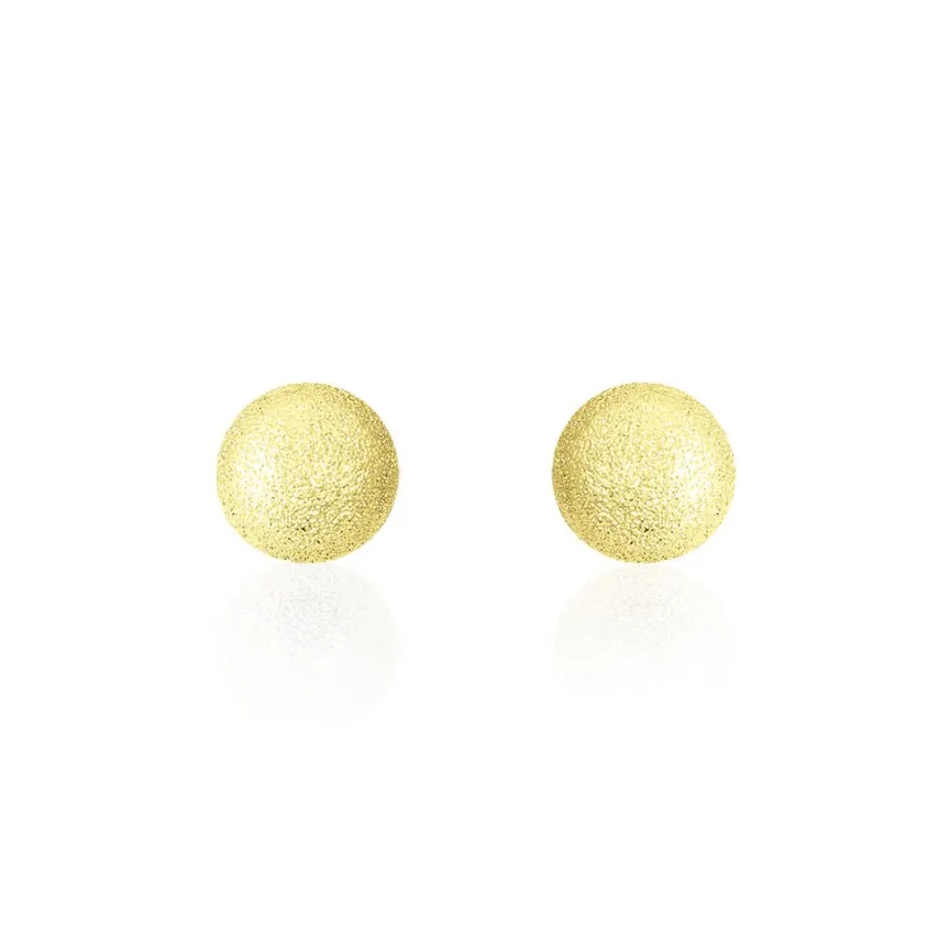 Boucles D'oreilles Puces Fidelia Boule Sablee-Histoire d'Or Hot