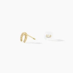 Histoire d'Or Boucles D'oreilles Puces Freyia Cheval Or Jaune