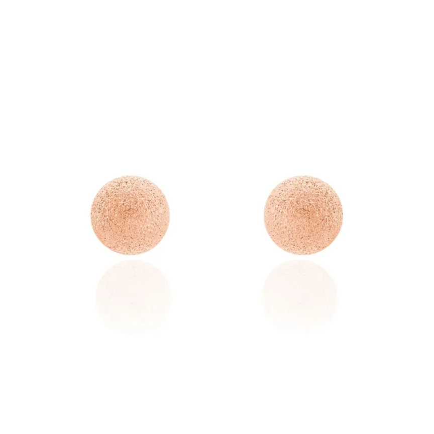 Boucles D'oreilles Puces Fidelia Boule Sablee-Histoire d'Or Best