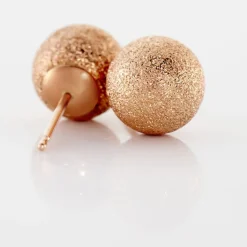 Boucles D'oreilles Puces Fidelia Boule Sablee-Histoire d'Or Best