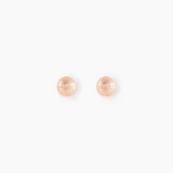 Histoire d'Or Boucles D'oreilles Puces Fidelia Boule Sablee