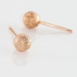 Histoire d'Or Boucles D'oreilles Puces Fidelia Boule Sablee