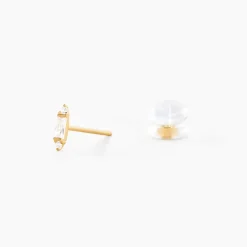 Histoire d'Or Boucles D'Oreilles Puces Fido Or Jaune Oxyde De Zirconium