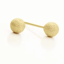 Histoire d'Or Boucles D'oreilles Puces Fidelia Boule Sablee