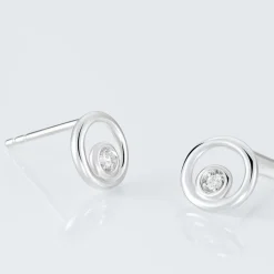 Boucles D'oreilles Puces Fidelia Or Blanc Diamant-Histoire d'Or Best