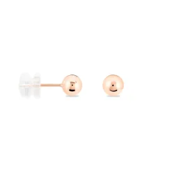 Boucles D'oreilles Puces Fidelia Boule Or Rose-Histoire d'Or Outlet
