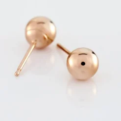 Boucles D'oreilles Puces Fidelia Boule Or Rose-Histoire d'Or Outlet