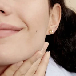 Histoire d'Or Boucles D'oreilles Puces Fidelia Boule Or Jaune