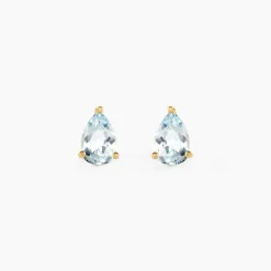 Boucles D'oreilles Puces Goutte Or Jaune Topaze-Histoire d'Or Outlet