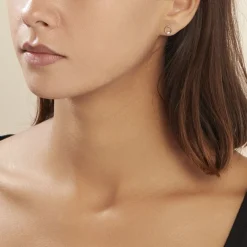 Boucles D'oreilles Puces Gisa Jaune Diamant Blanc-Histoire d'Or Online