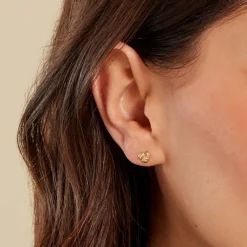 Boucles D'oreilles Puces Gavril Or Jaune-Histoire d'Or