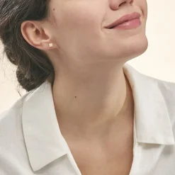 Histoire d'Or Boucles D'oreilles Puces Genovera Or Jaune