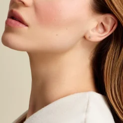 Histoire d'Or Boucles D'oreilles Puces Glen Or Jaune