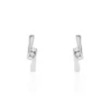 Histoire d'Or Boucles D'oreilles Puces Galya Or Blanc Diamant