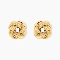 Histoire d'Or Boucles D'Oreilles Puces Gawain Or Jaune