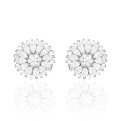 Boucles D'oreilles Puces Hyelana Argent Blanc Oxyde De Zirconium-Histoire d'Or Best