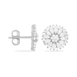 Boucles D'oreilles Puces Hyelana Argent Blanc Oxyde De Zirconium-Histoire d'Or Best