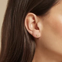 Boucles D'oreilles Puces Herza Or Jaune-Histoire d'Or New