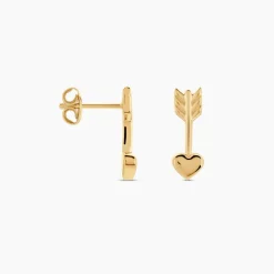 Histoire d'Or Boucles D'oreilles Puces Hannie Plaqué Or Jaune